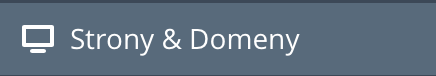 Strony & Domeny