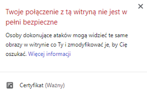 Twoje połączenie z tą witryną nie jest bezpieczne – jak uzyskać połączenie HTTPS?